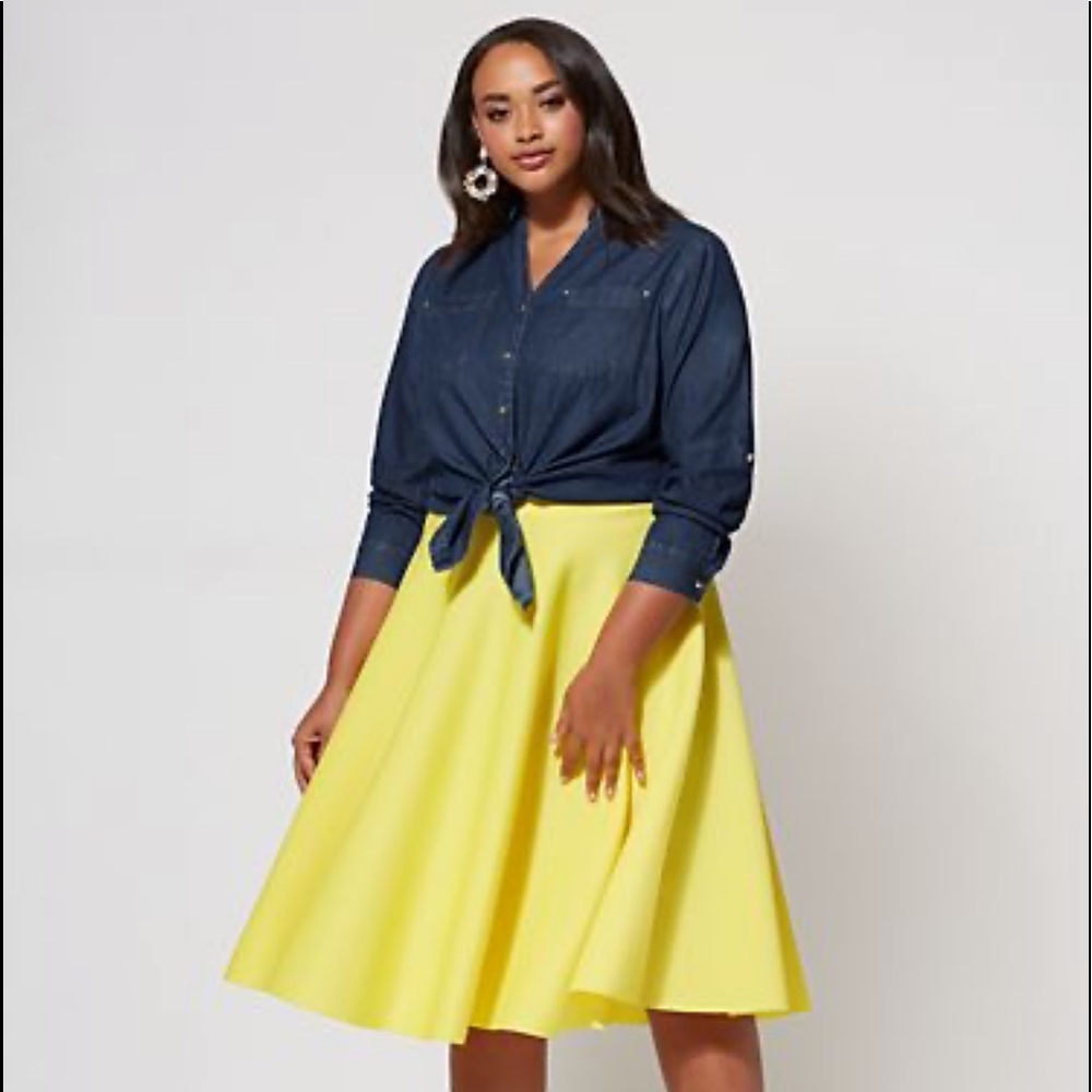 Plus size circle skirt